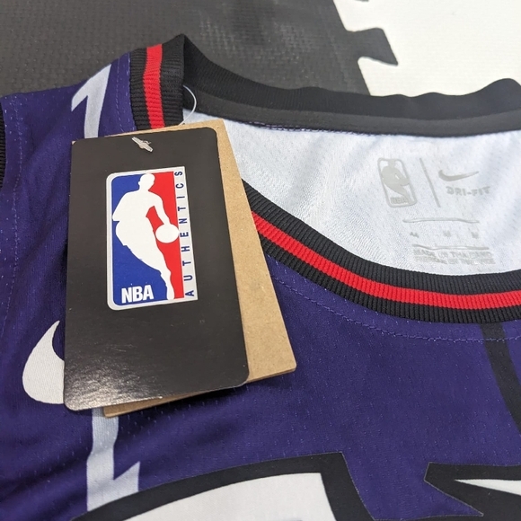 Men's Mitchell & Ness Carter #15 Purple Toronto Raptors 1998/99 Hardwood Jersey - Picture 5 of 8